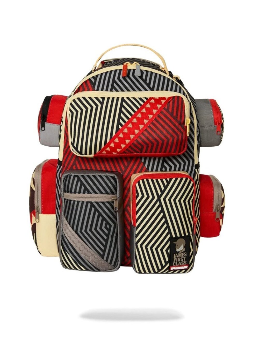Sprayground James First Class Trooper Backpack PVC Laptop Travel Bag NWT